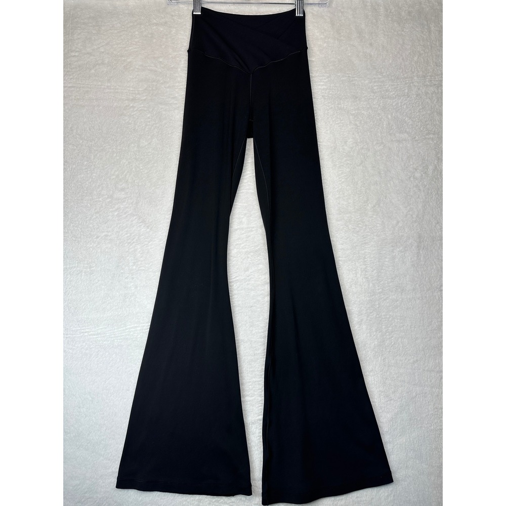 OFFLINE by Aerie Real Me Flare Leggings Womens XS Short Black Crossover Waist